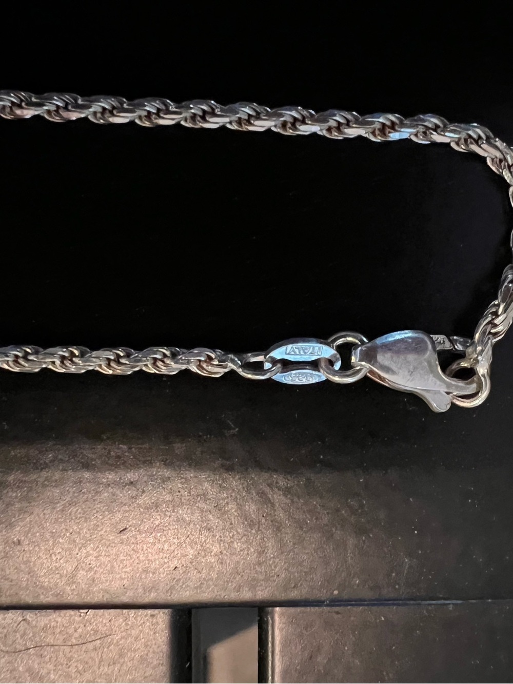 Sterling silver necklace and bracelet